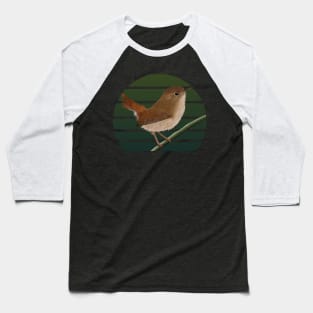 jz.birds Wren Bird Animal Art Baseball T-Shirt